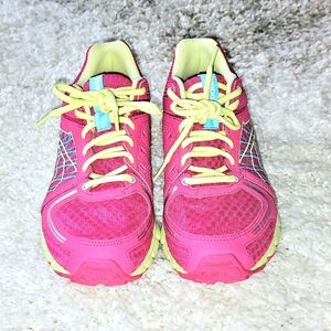 Reebok Running Tennis shoes, Hot Pink/Yellow, size 8.5